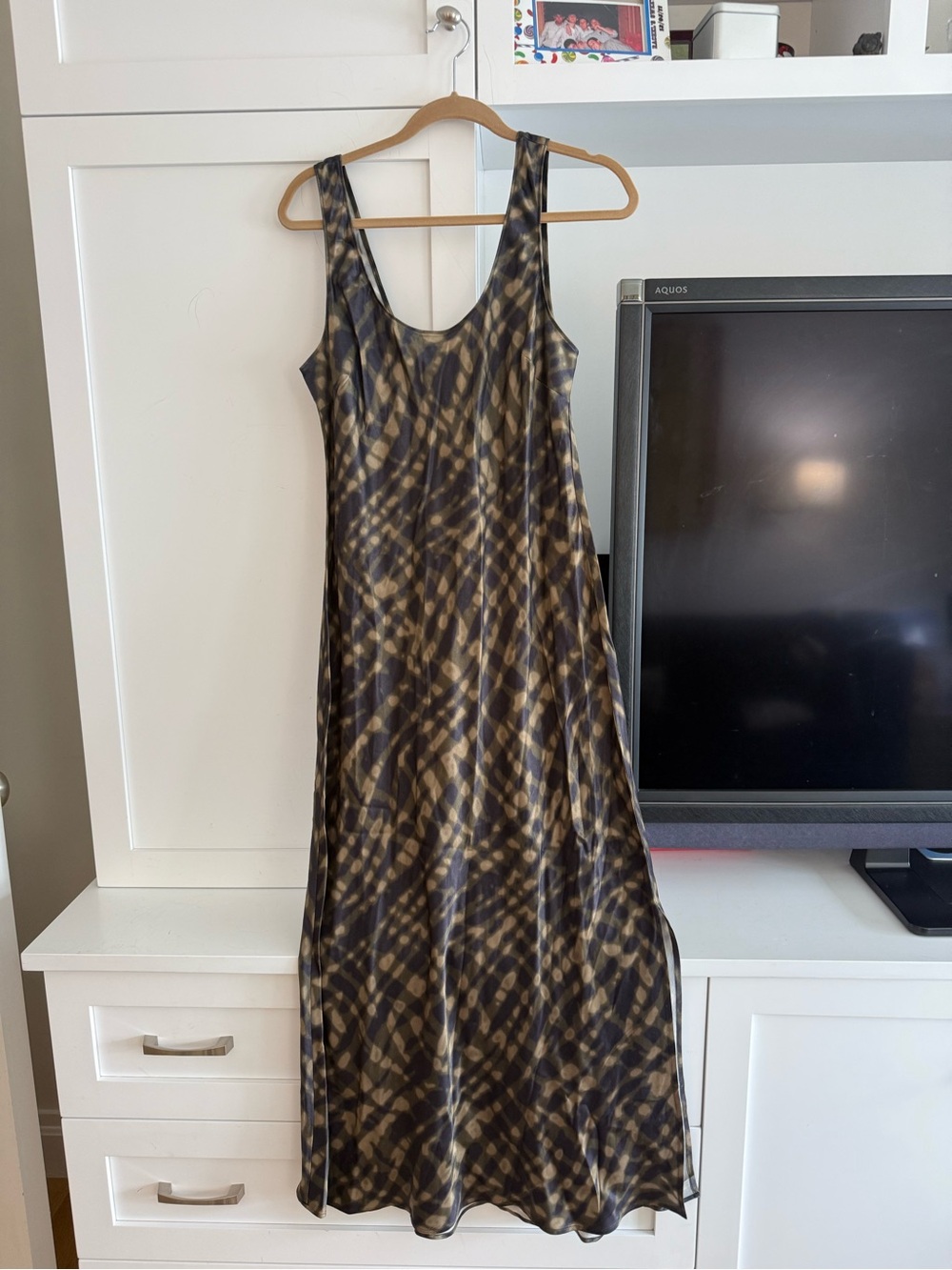Rails Brown & Black Abstract Sleeveless Maxi Dress
